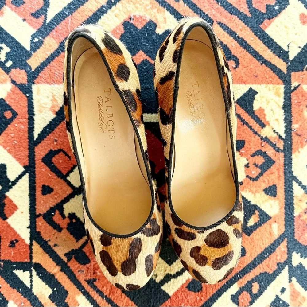 Vintage Y2K Leopard Print High Heels